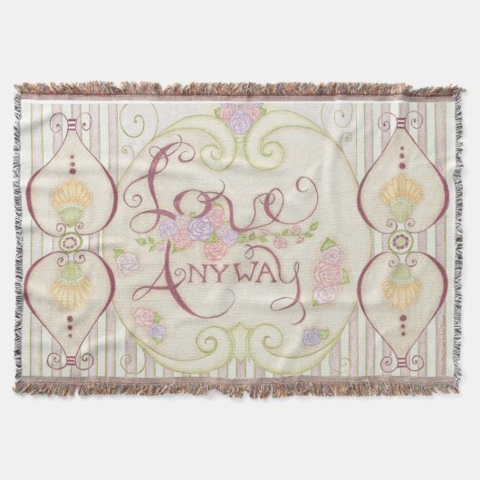 Love Anyway (verfraaid design) Gooi deken (Voorkant)