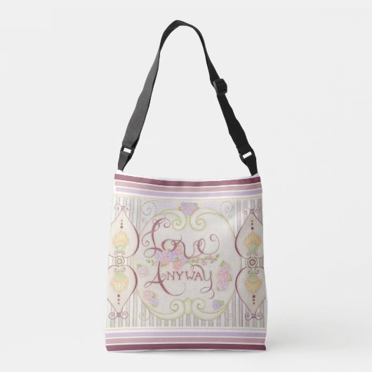 Love Anyway (Versierde) Cross Body Tas (Achterkant)