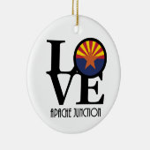 LOVE Apache Junction Arizona Keramisch Ornament (Rechts)
