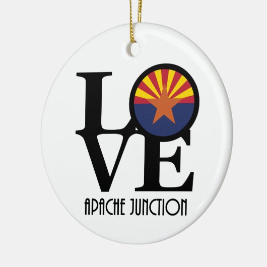LOVE Apache Junction Arizona Keramisch Ornament (Links)
