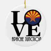 LOVE Apache Junction Arizona Keramisch Ornament (Achterkant)
