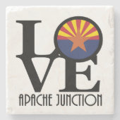 LOVE Apache Junction Arizona Stenen Onderzetter (Voorkant)