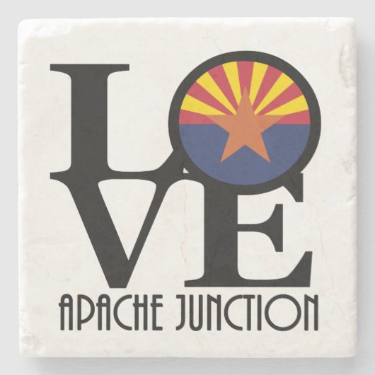 LOVE Apache Junction Arizona Stenen Onderzetter (Voorkant)