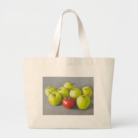 Love Apple Grote Tote Bag (Voorkant)