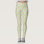 Love Apples Blauwgroen Leggings (Voorkant)