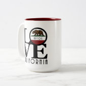 LOVE Aptos CA 15oz Tweekleurige Koffiemok (Voorkant links)