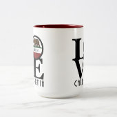 LOVE Aptos CA 15oz Tweekleurige Koffiemok (Center)