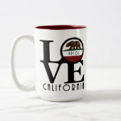 LOVE Aptos CA 15oz Tweekleurige Koffiemok (Links)
