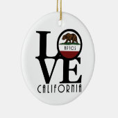 LOVE Aptos California Keramisch Ornament (Rechts)