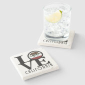 LOVE Aptos California Stenen Onderzetter (Zijkant)