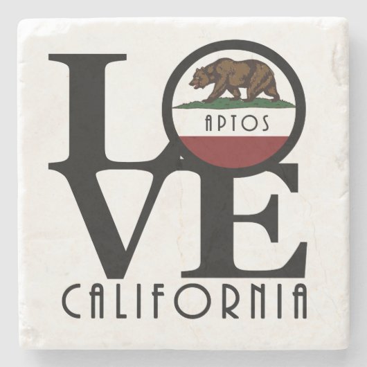LOVE Aptos California Stenen Onderzetter (Voorkant)