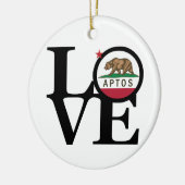 LOVE Aptos Keramisch Ornament (Links)