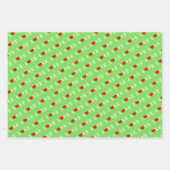 LOVE Aqua Blue Lime Green Roze Inpakpapier Vel (Voorkant 2)