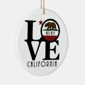 LOVE Arcata CA Keramisch Ornament (Rechts)