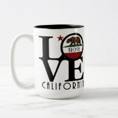 LOVE Arcata California 15oz Tweekleurige Koffiemok (Links)