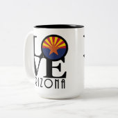 LOVE Arizona 15oz Tweekleurige Koffiemok (Voorkant links)