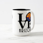 LOVE Arizona 15oz Tweekleurige Koffiemok (Voorkant rechts)