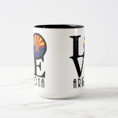 LOVE Arizona 15oz Tweekleurige Koffiemok (Center)