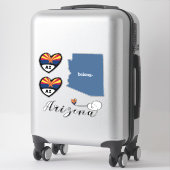 Love Arizona 3 Different Design, Die Cut Stickers (Koffer)