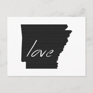 Love Arkansas Map Shaped Antiek Black Chalkboard Briefkaart