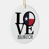 LOVE arlington Texas Keramisch Ornament (Rechts)
