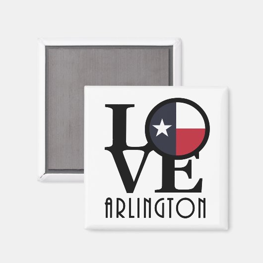 LOVE Arlington Texas Magneet (Voorkant / Achterkant)