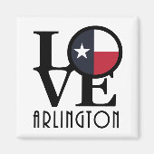 LOVE Arlington Texas Magneet (Voorkant)