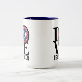 LOVE Arlington TN 15oz Tweekleurige Koffiemok (Center)