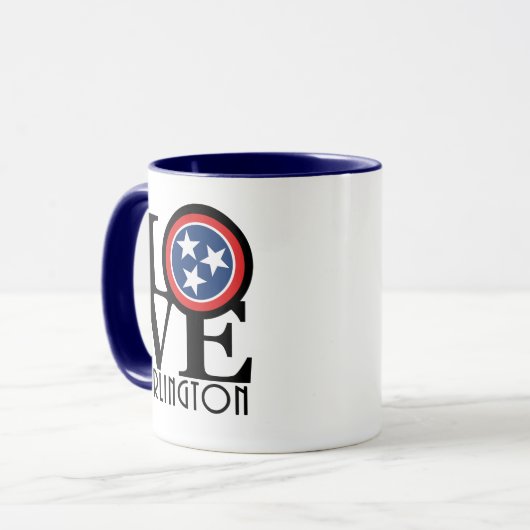 LOVE Arlington TN Mok (Voorkant links)