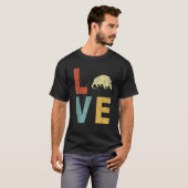 Love Armadillo Lover Funny Armadillo Quote Retro T-shirt (Voorkant volledig)