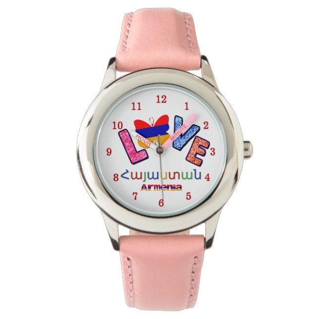 Love Armenia eWatch Horloge (Voorkant)