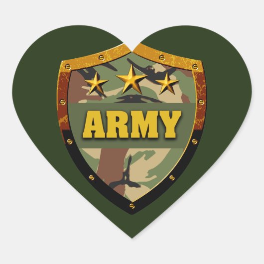 Love Army Classic Round Sticker (Voorkant)