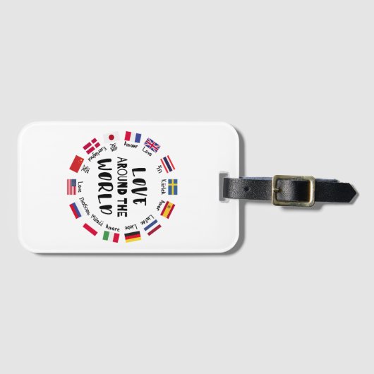 Love Around the World Languages  Bagagelabel (Voorkant (horizontaal))