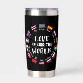 Love Around the World Languages  Geïsoleerde Drinkbeker (Achterkant)