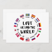 Love Around the World Languages  Kaart (Voorkant / Achterkant)