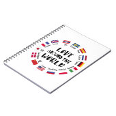 Love Around the World Languages  Notitieboek (Linkerzijde)