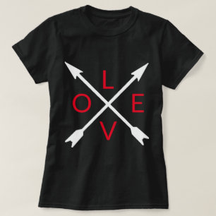 Love Arrow Black T-Shirt