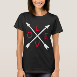 Love Arrow Black T-Shirt