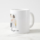 Love Arrow Couple Mug – Romantic Gift Grote Koffiekop (Voorkant rechts)