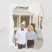 Love Arrow & Hearts Whimsical Photo Save the Date (Achterkant)