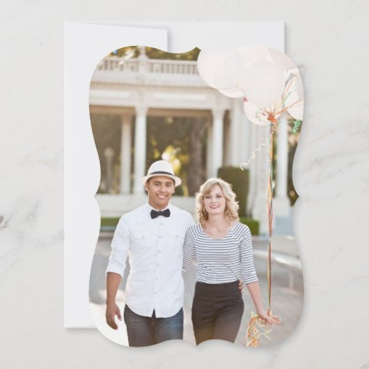 Love Arrow & Hearts Whimsical Photo Save the Date (Achterkant)