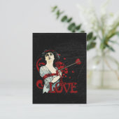 Love Arrow in the Heart Briefkaart (Staand voorkant)