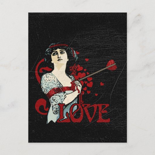 Love Arrow in the Heart Briefkaart (Voorkant)