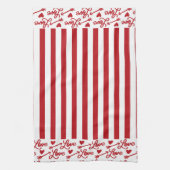 Love Arrows And Hearts Theedoek (Verticaal)