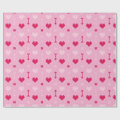 Love Arrows & Blossoms Wrapping Paper Cadeaupapier (Vlak)