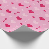 Love Arrows & Blossoms Wrapping Paper Cadeaupapier (Hoek)