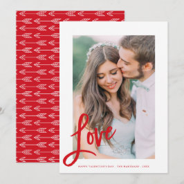 Love Arrows | Fotokaart Valentijnsdag Feestdagenkaart
