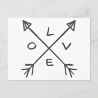 Love Arrows Monochrome Black and White Weduwen