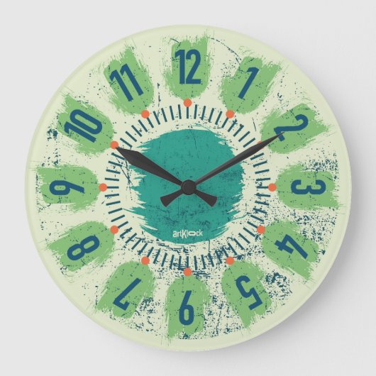 LOVE ART CLOCK FREE STROKES BY MASANSER GROTE KLOK (Voorkant)