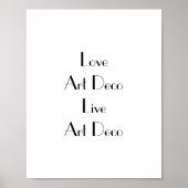 Love Art Deco Typografie Poster (Voorkant)
